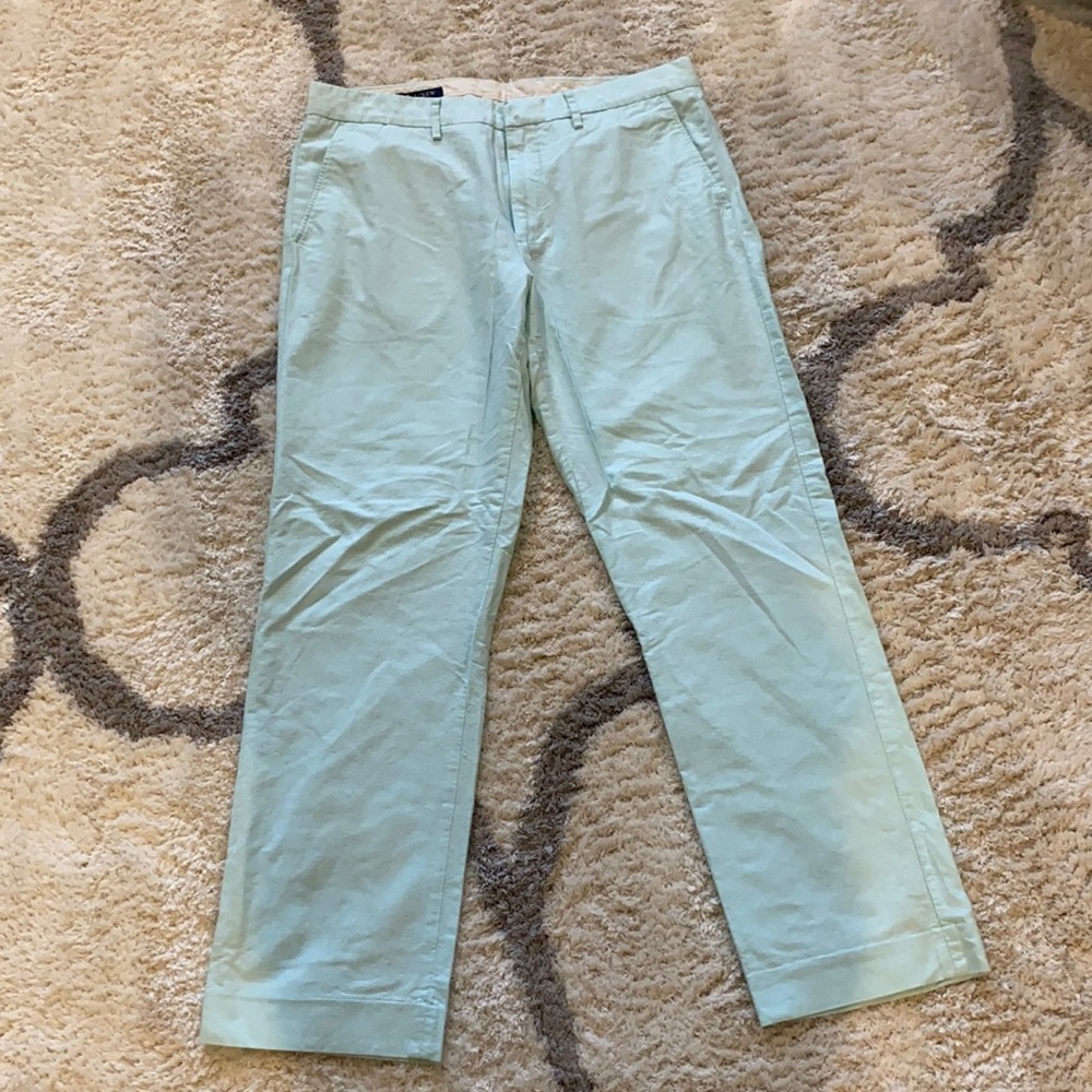 J. Crew Light Green Men's Pants